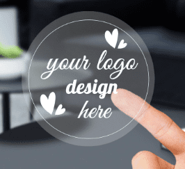 Clear stickers or white Labels clear stickers